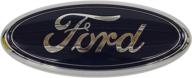 🔹 genuine ford aa8z-9942528-a dark blue nameplate, 9 x 3.5 inches logo