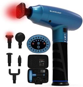 img 4 attached to 💆 Ultimate Deep Tissue Percussion Massage Gun with Heat - Powerful Pain Relief, Handheld Electric Massager for Athletes - Quiet, 5 Speeds - Includes 5 Replaceable Heads, Carrying Case