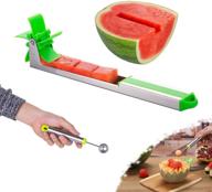 🍉 yidada stainless steel watermelon windmill cutter slicer with melon scoop - efficient fruit shaping tool for quick kitchen gadget logo