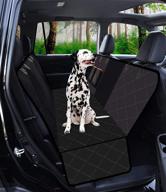 🐾 benephit dog seat covers: 100% waterproof nonslip pet car seat cover with mesh visual window and storage pockets (black) logo