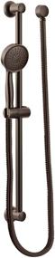 img 2 attached to 🚿 Oil Rubbed Bronze Showerhead with 69-Inch-Long Hose and 24-Inch Slide Bar - Moen 3668EPORB Showering Acc, Core Eco-Performance Handheld