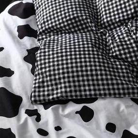 img 1 attached to 🐄 ANMINY Cow Print Duvet Cover Set - Ultra Soft 3 Piece Bedding Kit with Pillow Cases, King Size