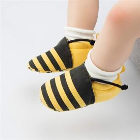 img 3 attached to 👶 Adorable Cartoon Infant Unisex Baby Shoes: Cotton, Anti-Slip & Soft Sole for a Safe and Cozy First Walking Experience!