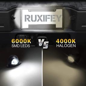 img 2 attached to 🚦 RUXIFEY LED License Plate Light Tag Lights for Dodge Ram 1500 2500 3500 1994-2001 Pickup, 6000K Bright White, Pack of 2