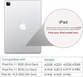 img 2 attached to 📱 SPARIN Tempered Glass Screen Protector for iPad Air 4 (10.9 inch) - 2 Pack, Compatible with iPad Pro 11 inch - Offers Enhanced Protection for iPad Air 4th Gen