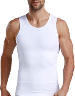 👕 men's slimming body shaper compression tank top undershirt by isup logo