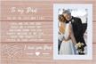 picture frame gift father bride logo
