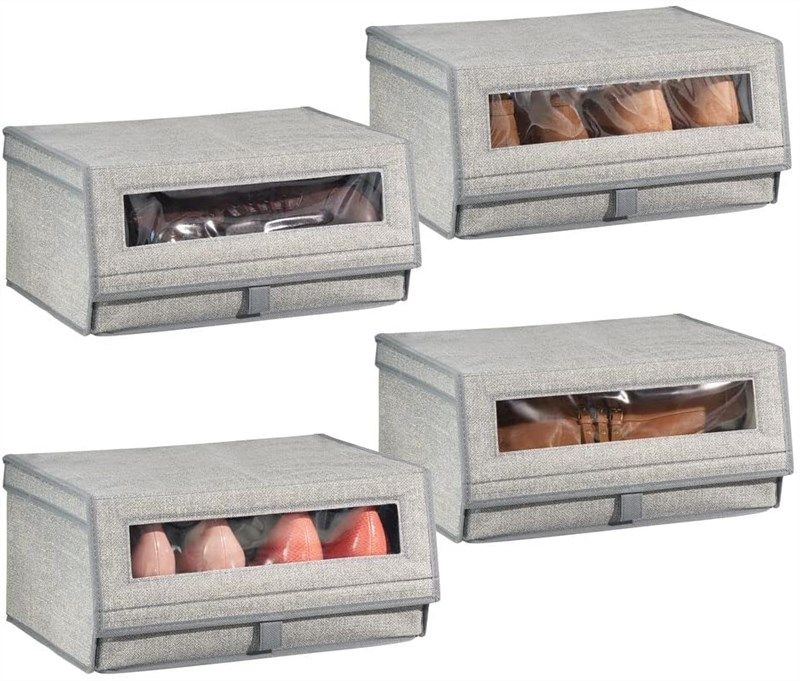 mdesign fabric storage window hinged storage & home organization for closet organization systems 로고