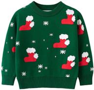 🎅 christmas santa boys' sweater - littlespring little sweater for boys in sweaters logo