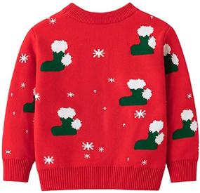 img 2 attached to 🎅 Christmas Santa Boys' Sweater - LittleSpring Little Sweater for Boys in Sweaters