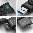 📸 rocketek usb 3.0 sd card reader with 2 slots: sdxc/sdhc/uhs-i & micro sd card reader - also functions as a usb 3.0 flash drive logo