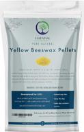 🐝 organic yellow beeswax pellets: versatile and pure - ideal for lip balm, skin care, candle making, soap making, food wraps and beyond - 1 lb. cosmetic grade, no dyes or fillers logo