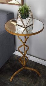 img 3 attached to 🌟 Stylish Metal & Mirror Accent Table: Deco 79 67052 - Perfect for Modern Décor!