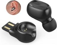 🎧 самый маленький одиночный наушник v5.0 bluetooth для мобильных телефонов - гарнитура handsfree mono с микрофоном 6 часов звонков - b-touch логотип