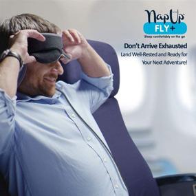 img 1 attached to 🌟 Ultimate Comfort On-the-Go: NapUp Fly Plus 360° Support Travel Pillow with Speakers and Eye Mask (Fly Plus Grey)