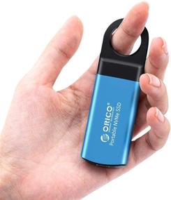img 4 attached to ORICO 512GB Mini M.2 NVME Portable SSD - Ultra-Fast External Solid State Drive with 940MB/s Speed - Compatible with Laptop, Mac, Phones, and More - 3D NAND with USB 3.1 Gen 2 Type C - GV100 Blue (SSD Included)