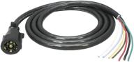 🔌 bargman 7-way molded trailer end connector kit - 8-feet cable | model 50-67-003 logo