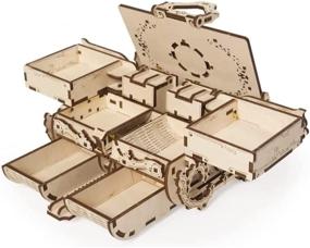 img 1 attached to UGEARS Construction 🧩 Kit: Wooden Puzzle Box