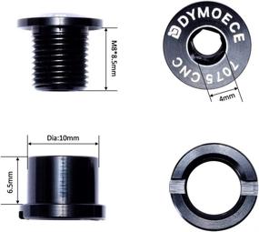 img 2 attached to 🔩 Dymoece 7075 Aluminum Alloy Double Chainring Bolts: Ideal for Road MTB Bicycle M8 Crankset