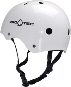 img 1 attached to 🚲 Small Gloss White Pro-Tec Classic Skate and Bike Helmet