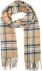 img 2 attached to 🧣 Achillea Classic Plaid Cashmere Winter Men's Accessories and Scarves" - optimized rewrite: "Achillea Winter Men's Accessories and Scarves - Classic Plaid Cashmere Collection