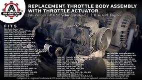 img 2 attached to Throttle Body Assembly - Compatible with Chevy, GMC, Cadillac, Buick & Hummer 🔧 Vehicles - Silverado, Suburban, Tahoe, Envoy XL, Sierra, Yukon, Escalade - Replaces 12679525, 12570800