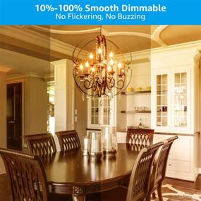 img 3 attached to 🕯️ Dimmable Candelabra Chandelier Location - TORCHSTAR