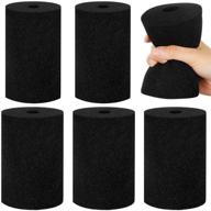 🧴 6-pack foam inserts for cup turner - flexible foam for 10 oz to 40 oz skinny and common tumblers crafting - compatible with 3/4 inch pvc pipe (black) logo