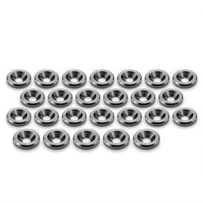 img 3 attached to STETION 25 Pcs Fender Bumper Washer Bolt 6061 T6 Grade M6X20Mm CNC Finishing Washer Engine Bay Dress Up Fastener Kit (Gre)