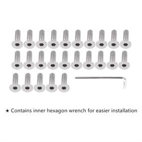 img 2 attached to STETION 25 Pcs Fender Bumper Washer Bolt 6061 T6 Grade M6X20Mm CNC Finishing Washer Engine Bay Dress Up Fastener Kit (Gre)