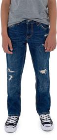 img 2 attached to 👖 Stay Stylish and Comfortable with Levis Regular Taper Performance Jeans for Boys' Clothing