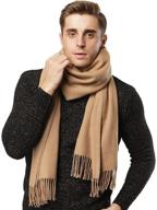 unisex winter christmas cashmere scarf for men - stylish accessory and neckwear logo