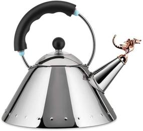 img 2 attached to 🔥 Alessi Tea Rex Kettle: Dragon-Inspired Design with Handle & Whistle, Stainless Steel, Black