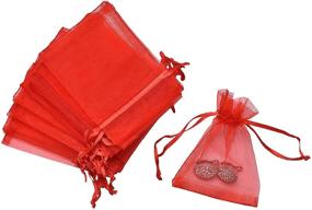 img 1 attached to Package 100Pcs Color Organza Favor