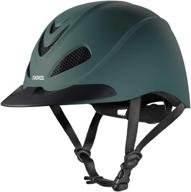 🎗️ stay safe in style with troxel liberty evergreen duratec riding helmet green xl logo