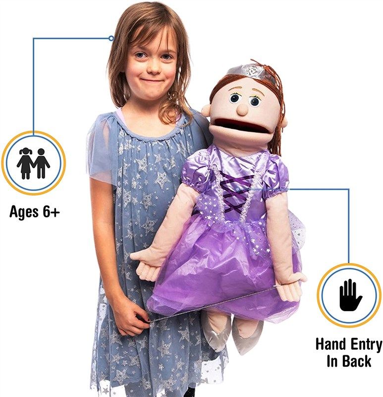 princess peach ventriloquist style puppet 로고