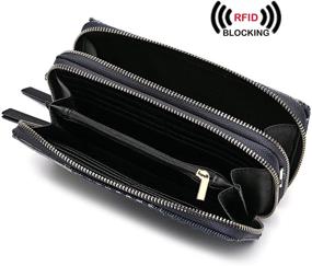 img 3 attached to 👜 Стильный кроссбоди-кошелек с защитой от RFID: карман для телефона и веганская кожа для женщин