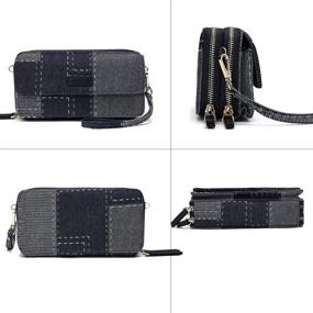 img 1 attached to 👜 Stylish RFID Crossbody Wallet Wristlet Purse: Phone Pocket & Vegan Leather for Women
