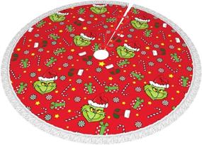 img 1 attached to 🎄 Inflyfure The Grinch Stole Christmas: Festive Tree Skirt & Decorations for Xmas Delight
