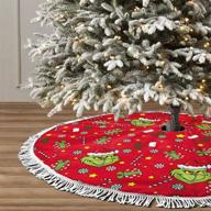 🎄 inflyfure the grinch stole christmas: festive tree skirt & decorations for xmas delight logo