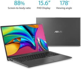 img 1 attached to 💻 Ноутбук ASUS VivoBook 15, 15,6 дюйма, FHD 1080P (AMD Ryzen 3 3200U до 3,5 ГГц, 8 ГБ DDR4 ОЗУ, 256 ГБ SSD, Radeon Vega 3, подсветка клавиатуры, сканер отпечатков пальцев, Wi-Fi, Bluetooth, HDMI, Windows 10) - серый