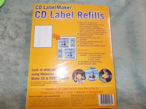 img 1 attached to 📀 White Matte CD Label Refills by Memorex - Limited Availability