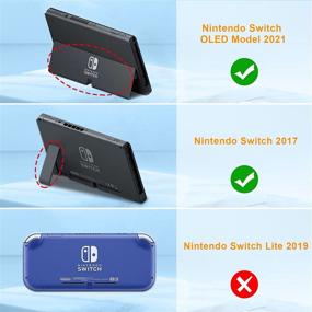 img 3 attached to 🎮 Fintie Carry Case for Nintendo Switch OLED Model 2021/Switch 2017 - [Shockproof] Hard Shell Travel Bag with 10 Game Card Slots for Switch Console Joy-Con & Accessories, Galaxy - Enhanced SEO