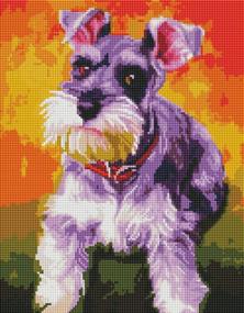 img 1 attached to Schnauzer Diamond Painting Beginners Handicrafts