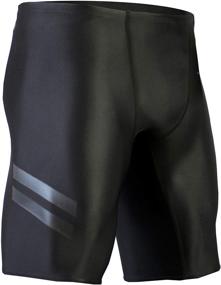 img 4 attached to Onvous Raven Swim Jammers for Men: Fast, 🏊 Flexible & Comfortable Racing & Training Black Swimsuit (Sizes 30-36)