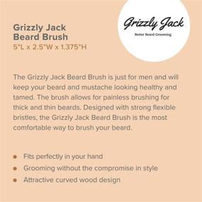 img 3 attached to 🧔 Level up your facial hair game with the Grizzly Jack Beard Brush