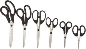 img 1 attached to 🔪 Cook Pro 808 6 Piece Stainless Steel/Black All Purpose Scissors Set - Versatile Kitchen Tools