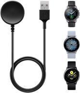 premium replacement charger dock cable for galaxy watch 3/active 2/active - compatible with samsung smart watches logo