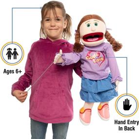 img 4 attached to 🍑 Peach Girl Puppet with Ventriloquist-style Features