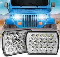 enhance your vehicle's illumination with h6054 led headlights - 🚗 perfect fit for jeep wrangler yj xj, chevy blazer and more! logo